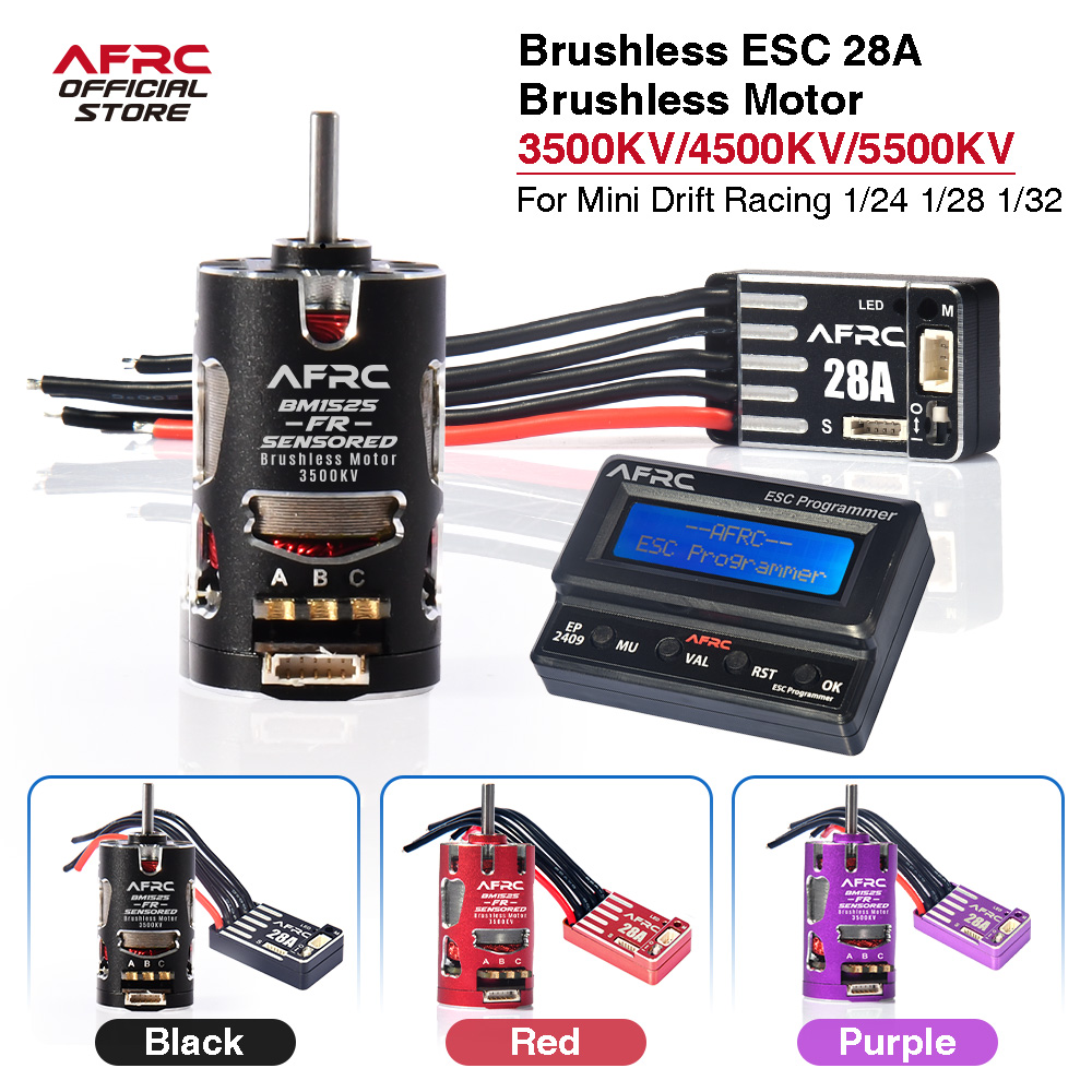 Rc Drift Car Brushless - AFRC ESC 28A Fırçasız Güç Kiti