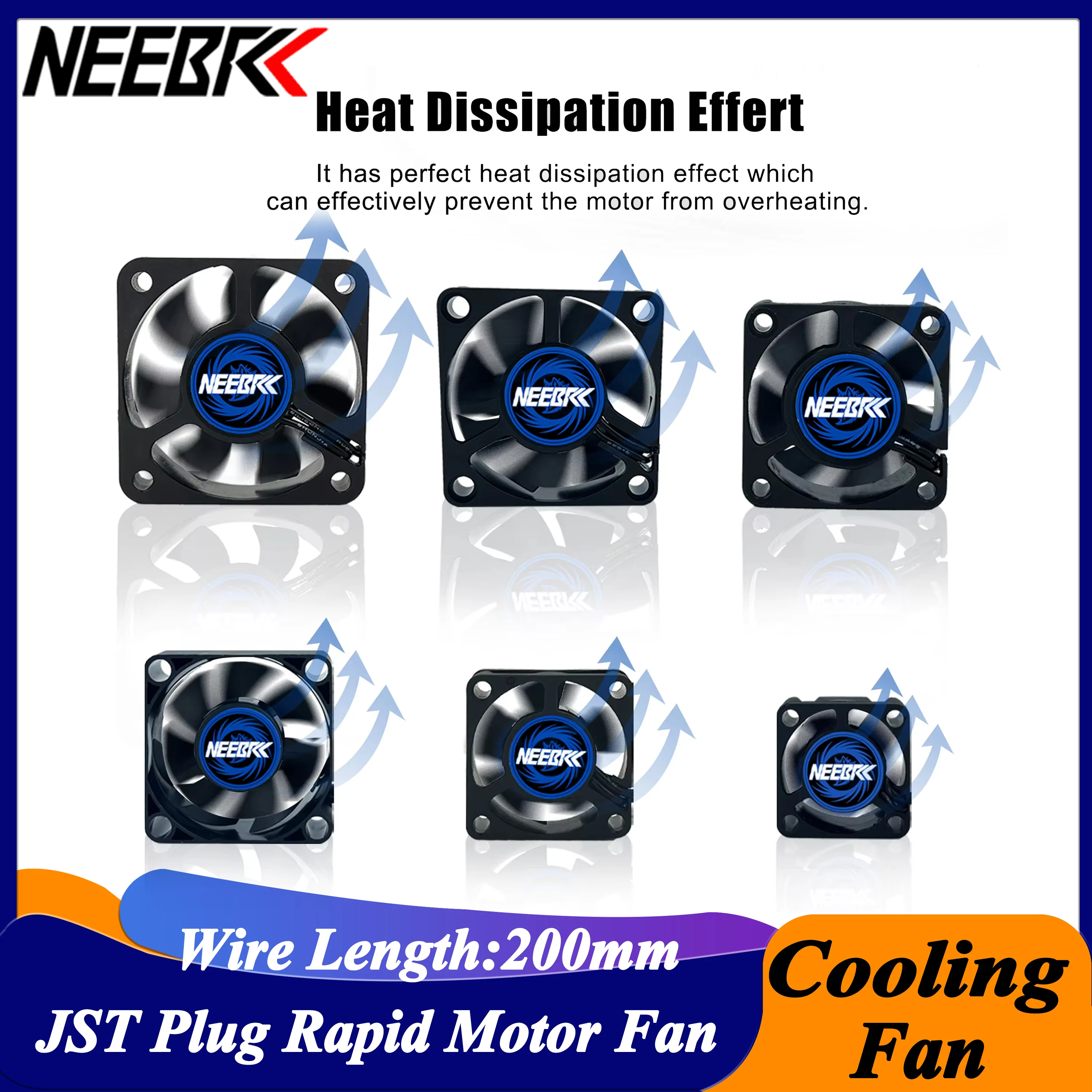 Brushless Motor 3650 - NEEBRC Soğutma Fanı Soğutucu 25/30/35/40/45/50mm 5